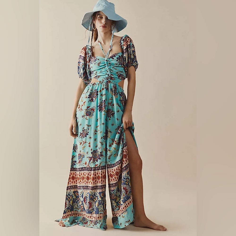 FREE PEOPLE $260 NWOT BALI CITRUS SKIES ONE-PIECE